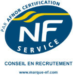 Cette marque prouve la conformité à la norme NF X 50-767 et aux règles de certification NF 353 et garantit que le respect de la déontologie, les relations commerciales contractuelles, les techniques de recherche et d’évaluation des candidats, l’amélioration continue de la prestation et l’analyse de la satisfaction des clients entreprises et candidats sont contrôlés régulièrement par AFNOR Certification - 11 rue Francis de Pressensé 93571 LA PLAINE SAINT-DENIS CEDEX
